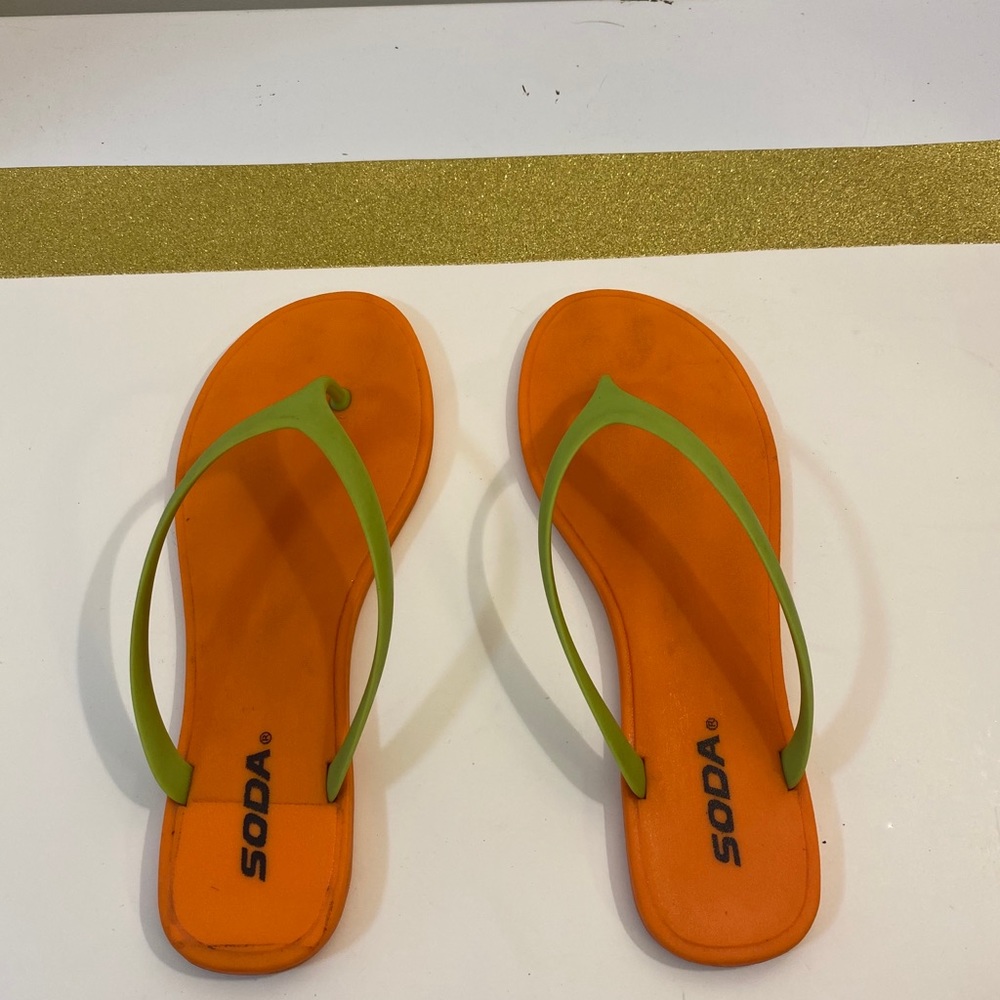 Orange sandals